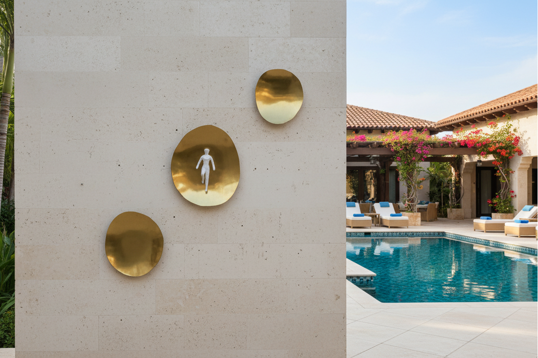 Premium Unique Luxury Modern Artisan Exclusive Handcrafted Abstract Golden Wall Art
