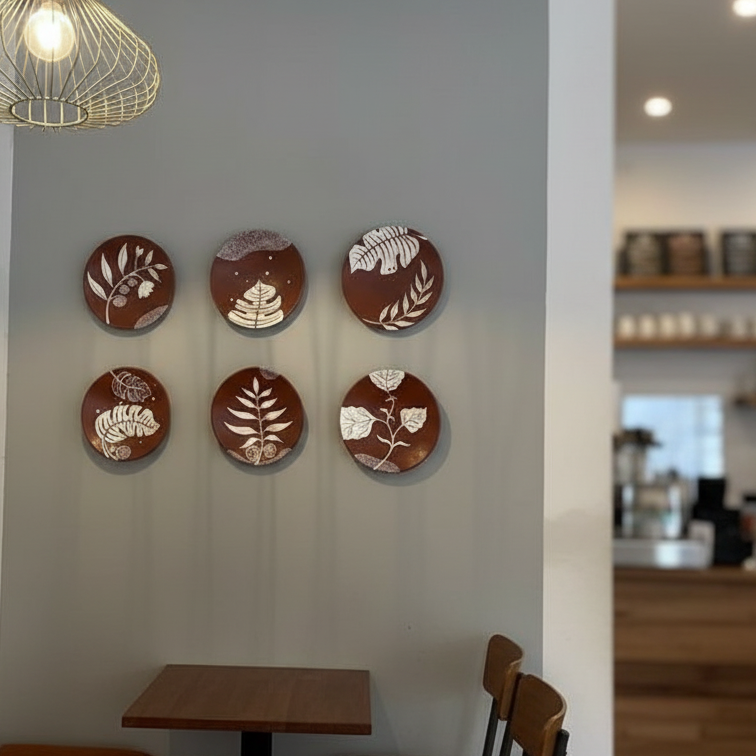 Premium Unique Luxury Modern Artisan Exclusive Handcrafted Abstract Leaves Wall Art