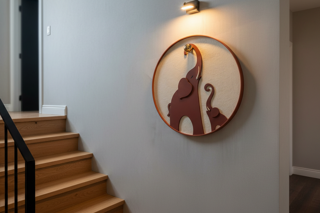 Premium Unique Luxury Modern Artisan Exclusive Handcrafted Abstract Elephant Wall Art