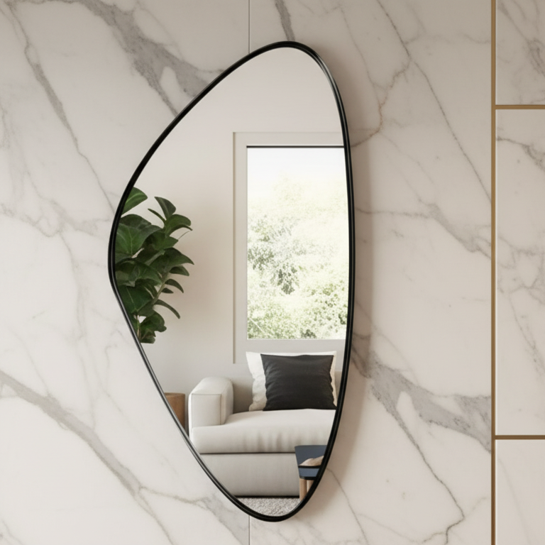 Asymmetrical Luxury  Modern Designer Unique Premium Arristo Mirror
