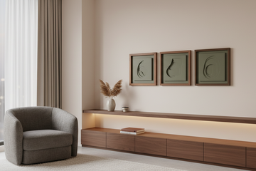 Premium Unique Luxury Modern Artisan Exclusive Handcrafted Abstract Callisto Wall Art (Set Of 3)