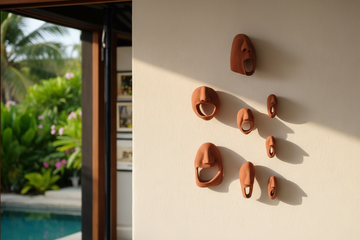 Premium Unique Luxury Modern Artisan Exclusive Handcrafted Abstract Spirit Faces WallArt