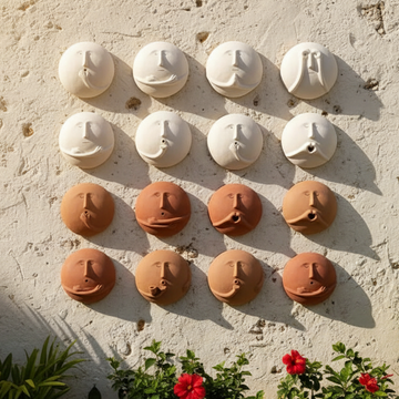 Premium Unique Luxury Modern Artisan Exclusive Handcrafted Abstract Quiet Faces Wall Art