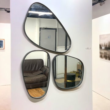 Asymmetrical Luxury  Modern Designer Unique Premium Trio Mirror